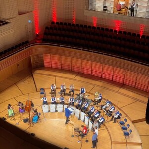 Juuzen am Konzert des World Band Festivals "Volksmusik ist Trumpf" 2021 im KKL Luzern